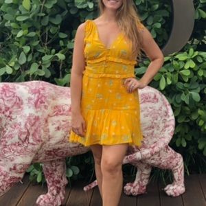 Karina Grimaldi yellow Floral Sundress